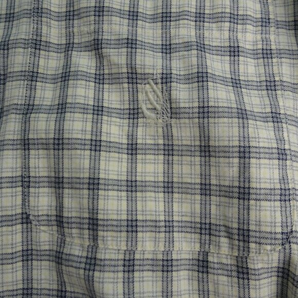 Nautica Blue/Tan L/S Button Down Shirt X-Large - Picture 4 of 6